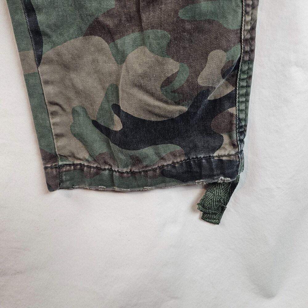 Jordan Craig Cargo Pants Mens 32x32 Camo Military Patch Distressed Streetwear - Picture 5 of 12